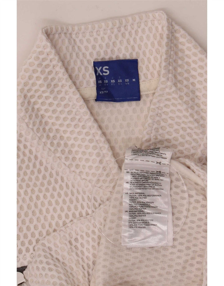 Reebok Veste de survêtement pour femme UK 4/6 XS Blanc Colorblock Polyester