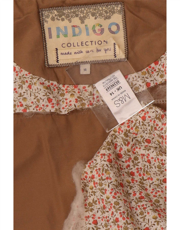 Marks & Spencer Veste utilitaire à capuche indigo pour femme UK 14 Large Beige