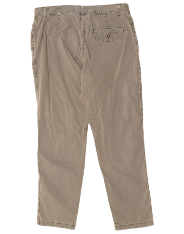 Marks & Spencer Pantalon chino taille haute pour femme UK 14 Large W34 L28 Kaki