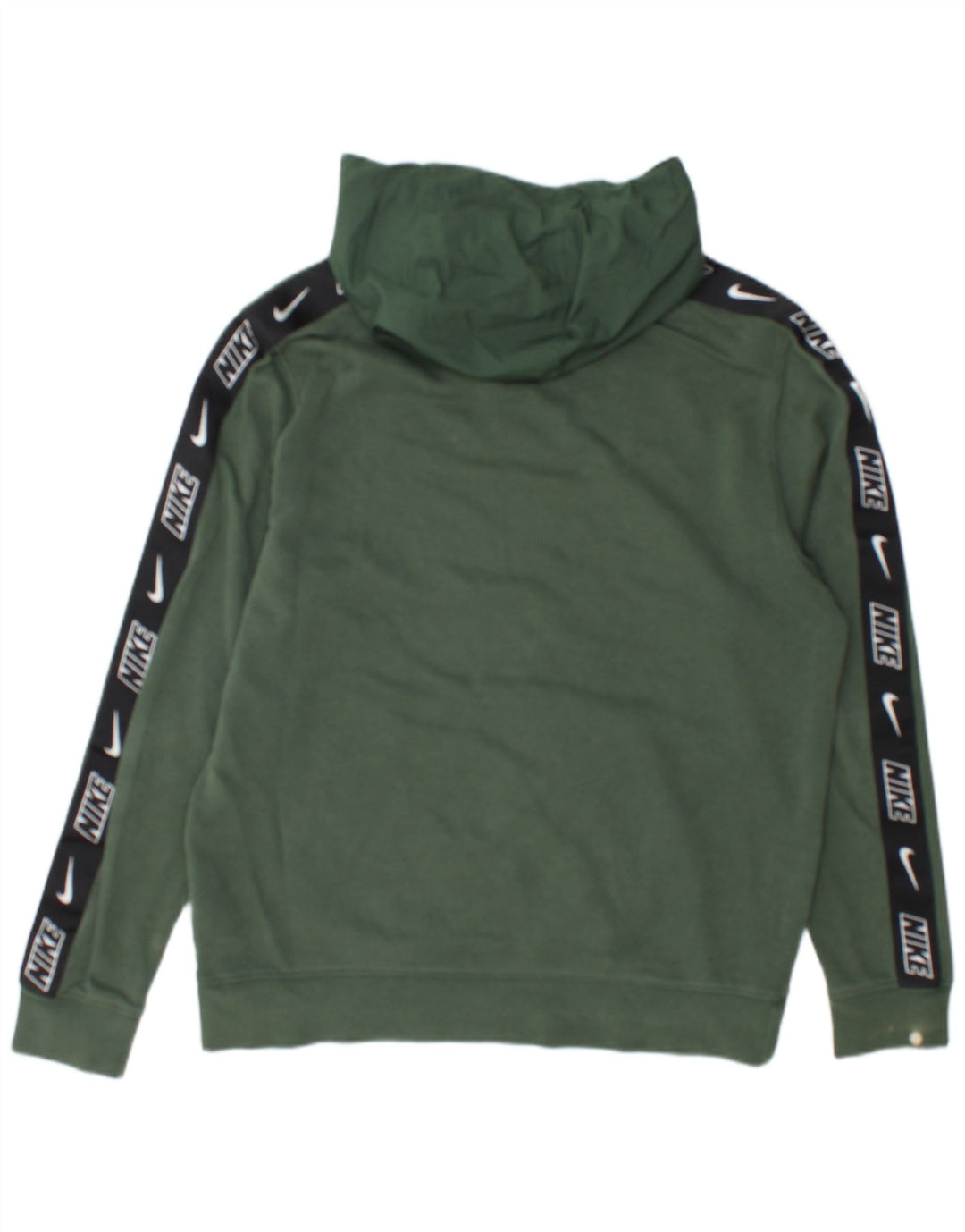 Nike Pull à capuche graphique en coton vert moyen pour homme