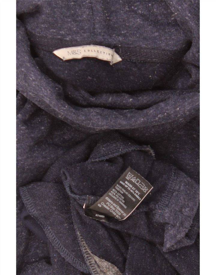 Marks & Spencer Sweat-shirt pour femme UK 10 Small Bleu marine moucheté
