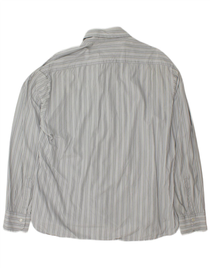 TOMMY HILFIGER Chemise Homme XL Gris Rayé Coton