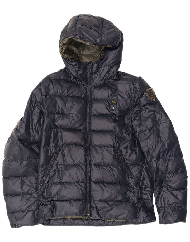 Blauer Veste matelassée à capuche pour homme UK 40 Large Bleu Marine Polyamide