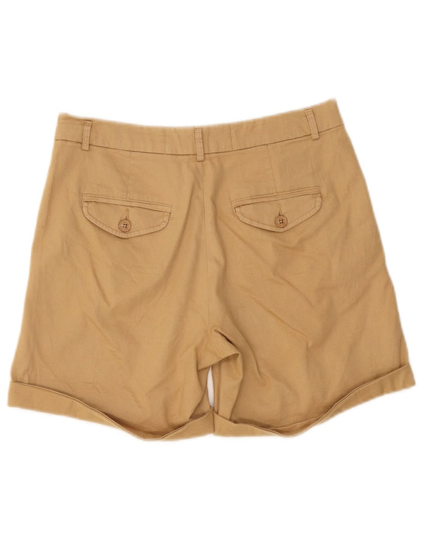 Benetton Short Chino Femme UK 6 XS W25 Coton Beige