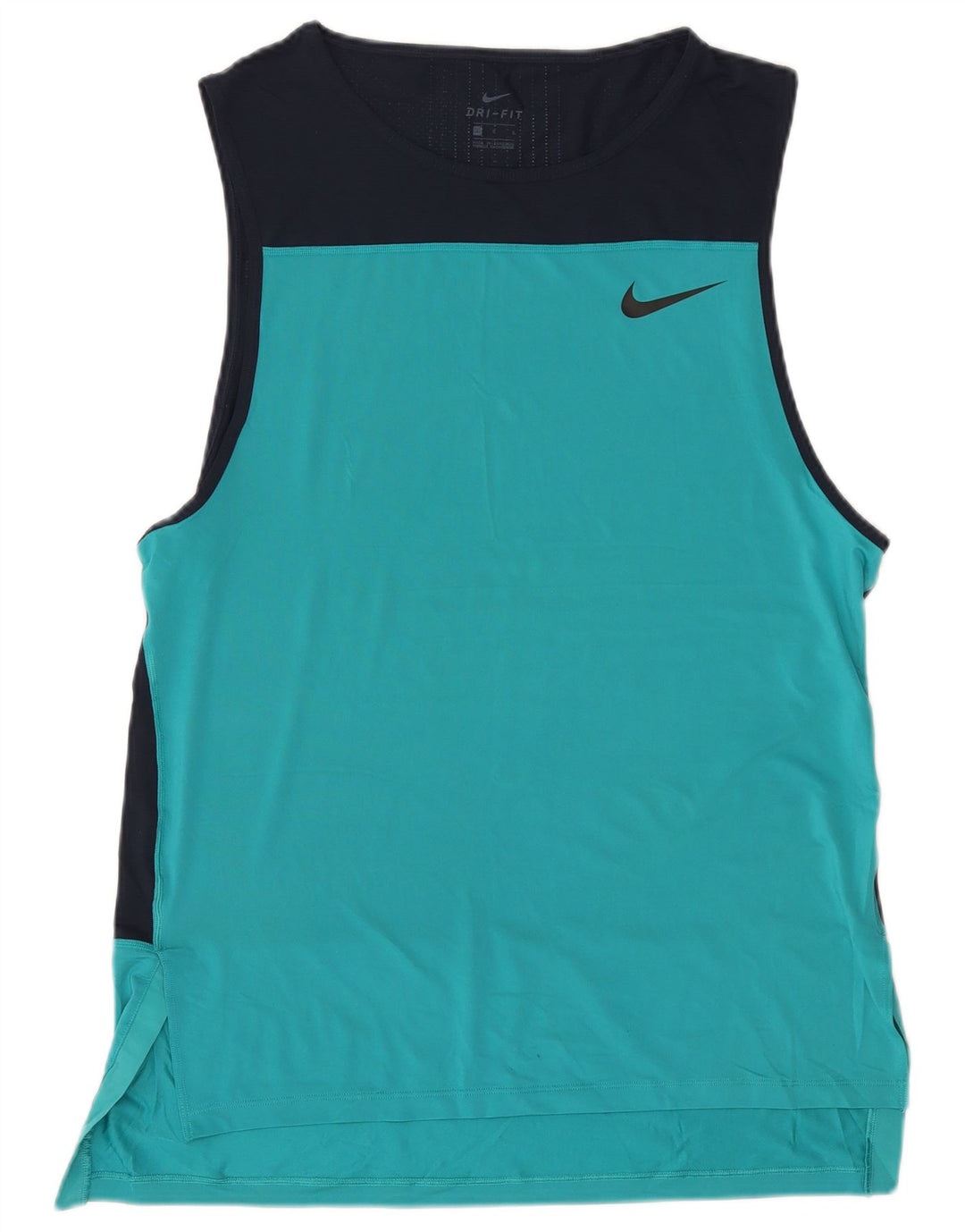 Nike Hommes Dri Fit Graphic Débardeur Large Bleu Marine Colorblock