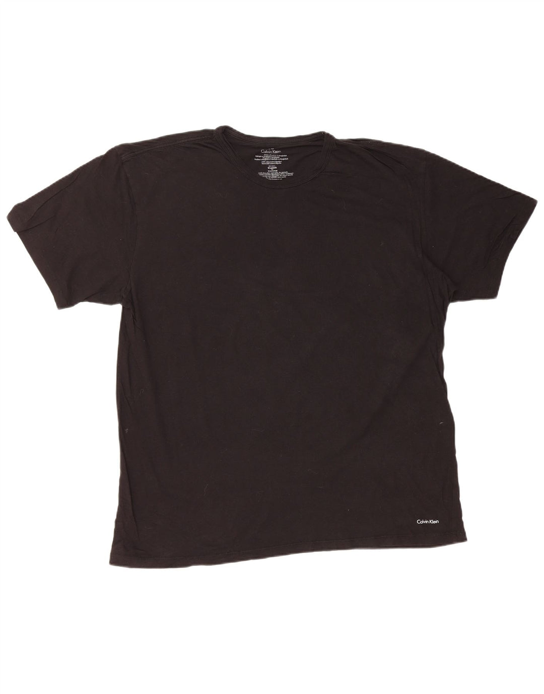 CALVIN KLEIN T-Shirt Homme Top XL Noir Coton