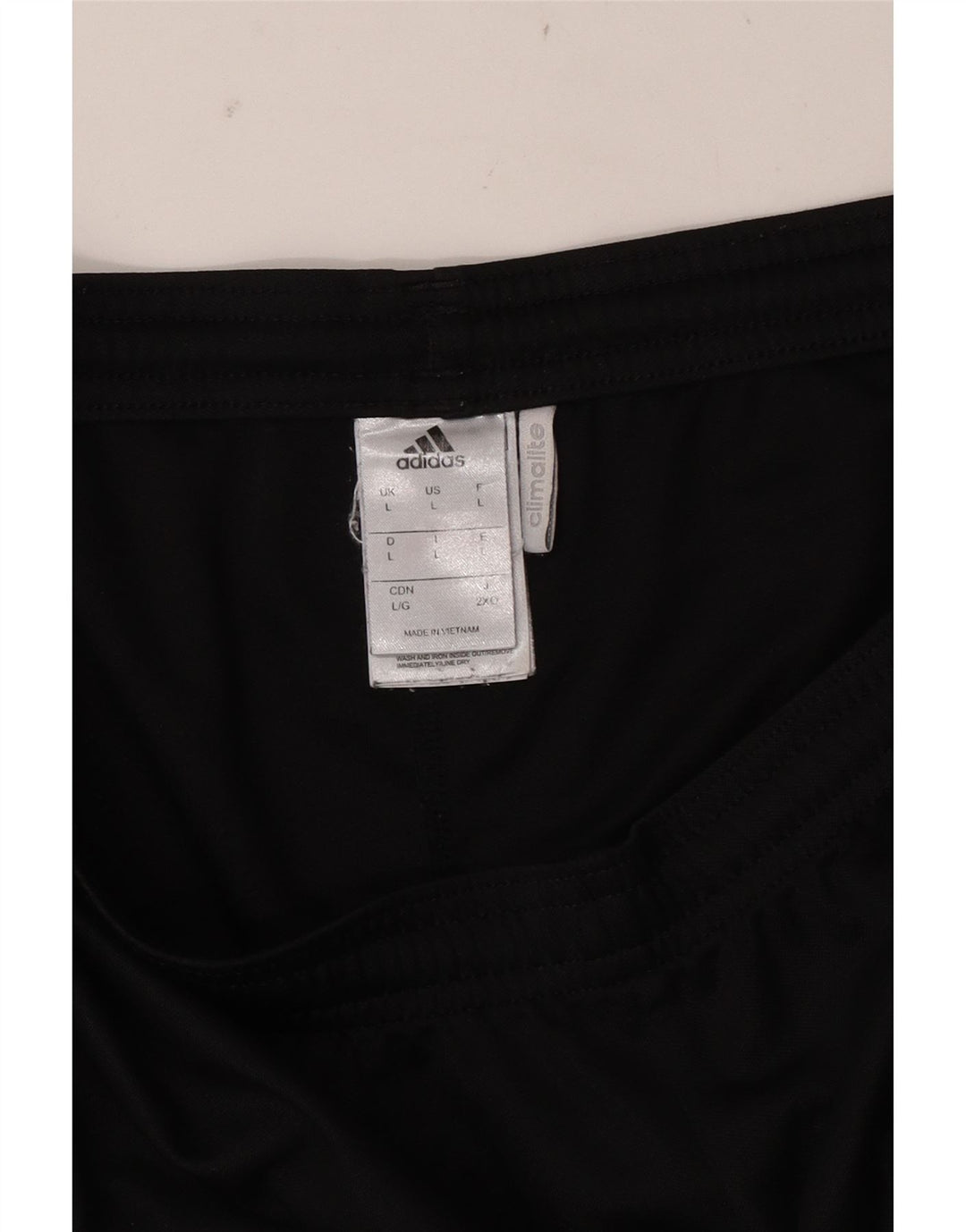 ADIDAS Short de sport Climalite pour hommes, grand, noir, polyester