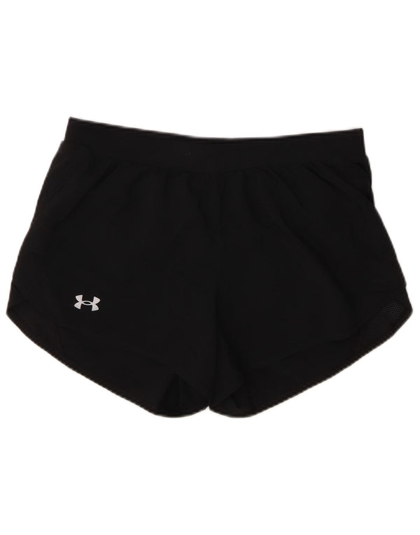 Under Armour Short de sport coupe ample pour femme UK 14 Noir moyen Polyester