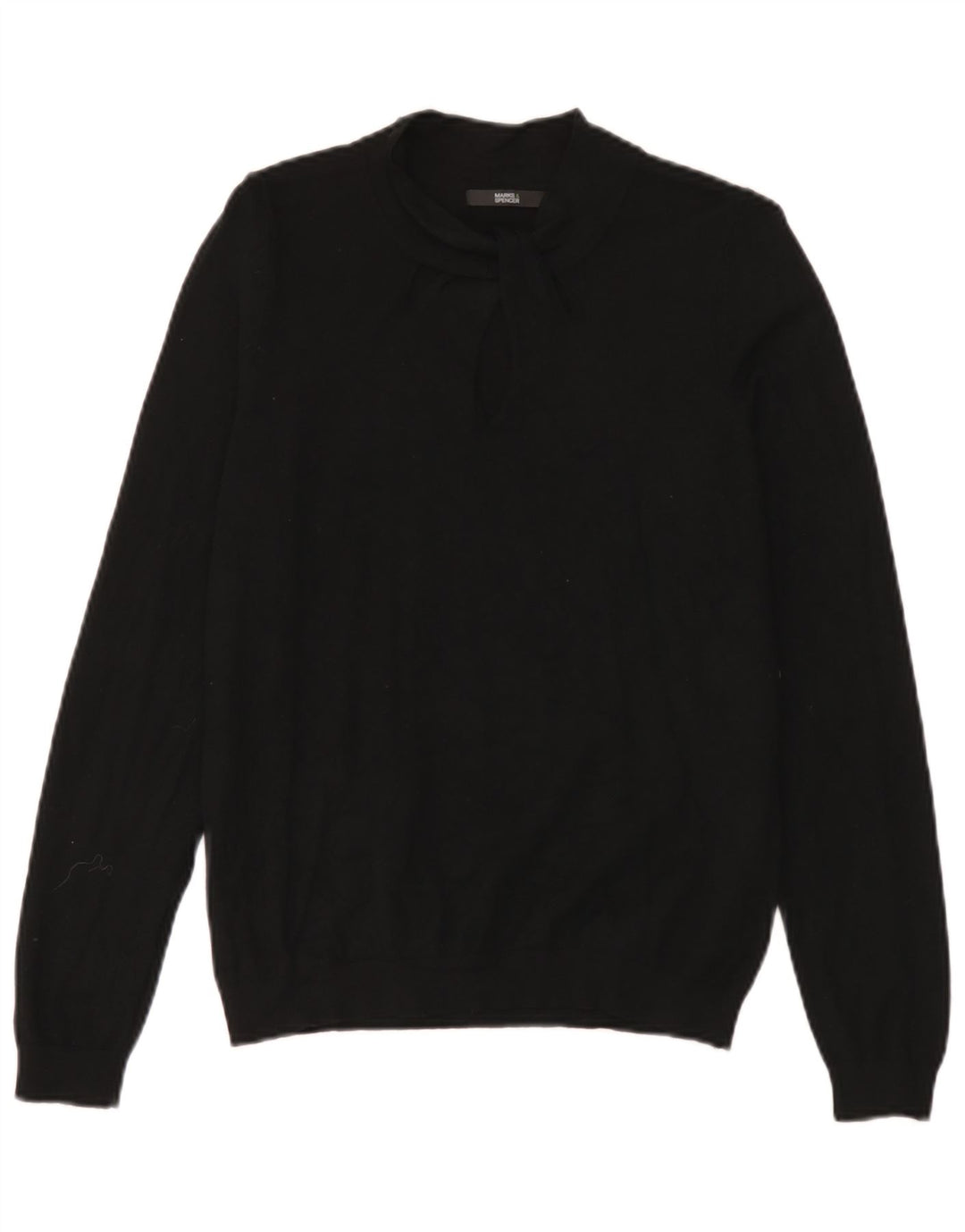 Marks & Spencer Pull à col roulé pour femme UK 14 Noir moyen