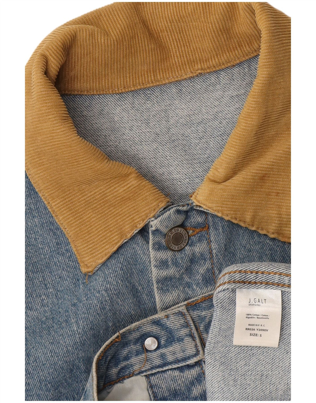 J.Galt Veste en jean pour homme UK 36 Petit coton bleu