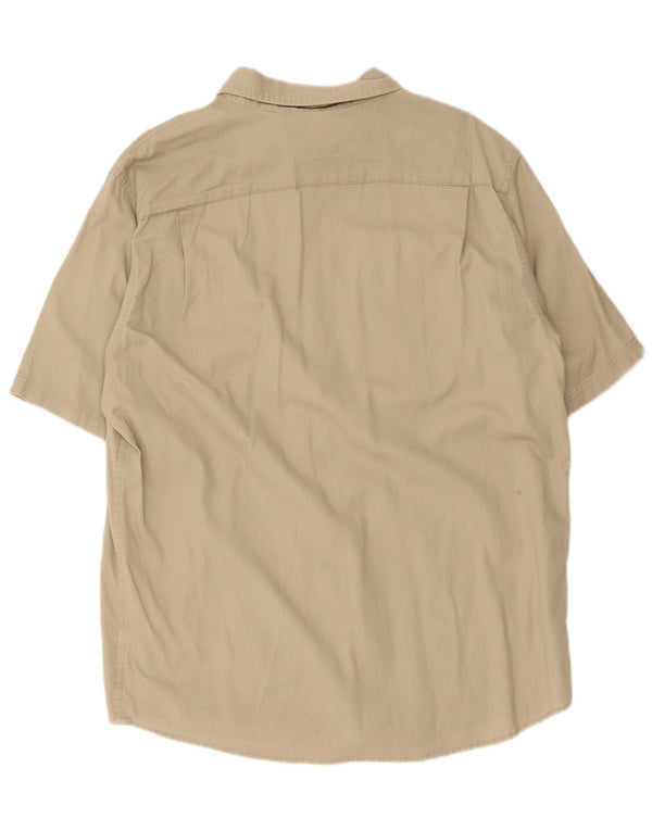 Wrangler Chemise à manches courtes pour homme, coupe régulière, grand coton kaki