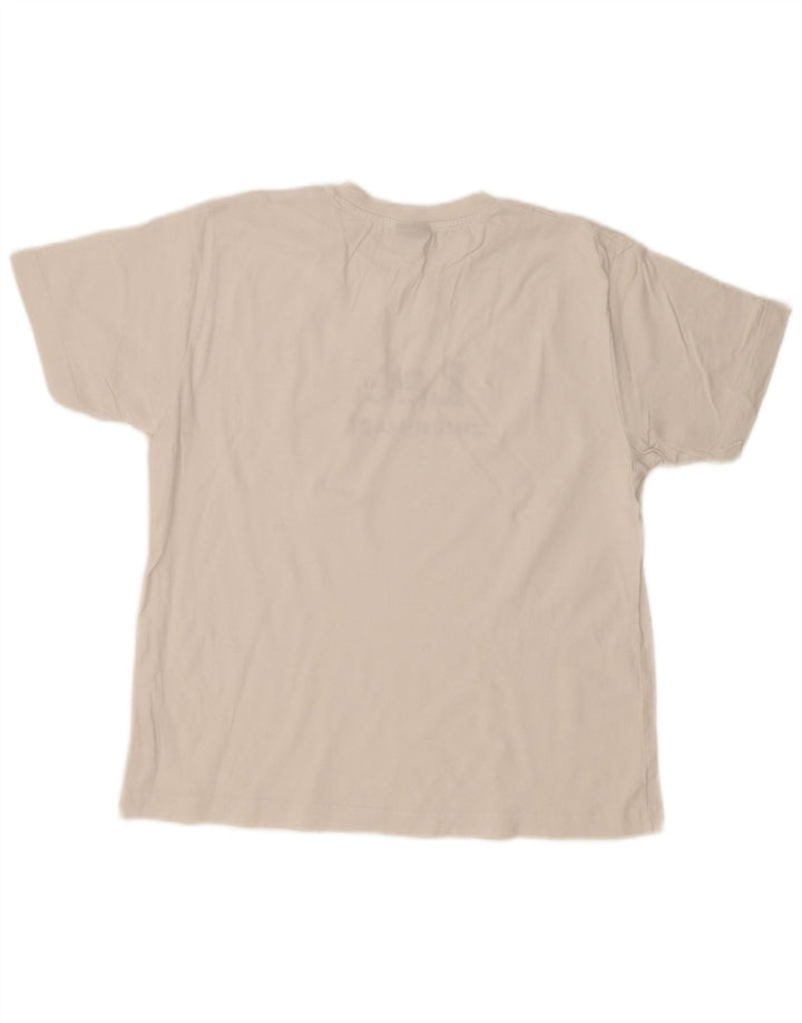 LEE T-shirt graphique pour femme UK 16 Grand coton blanc