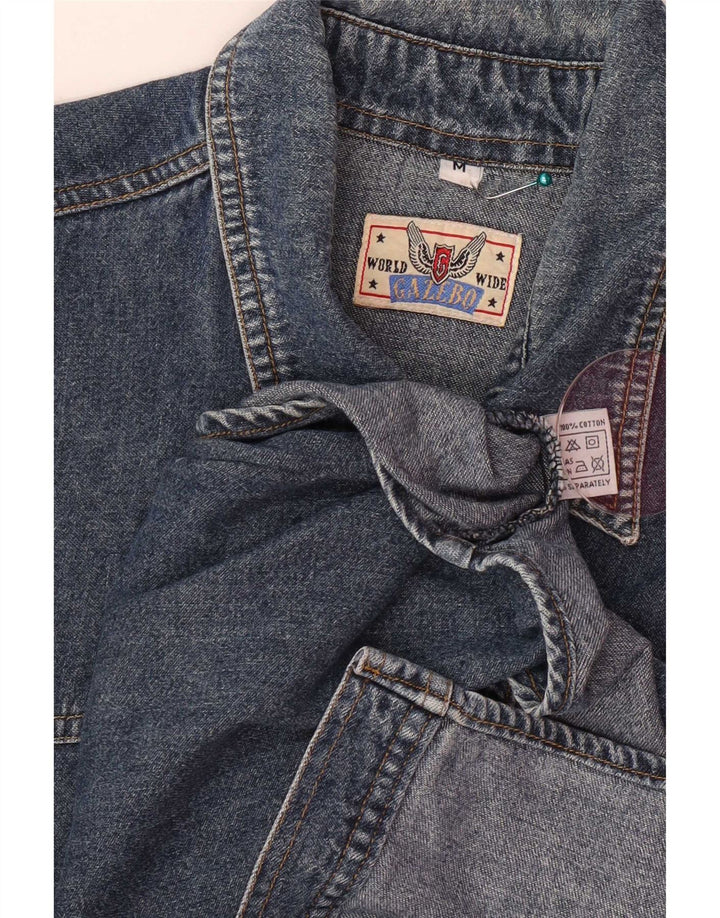 Chemise en jean homme vintage coton bleu marine moyen