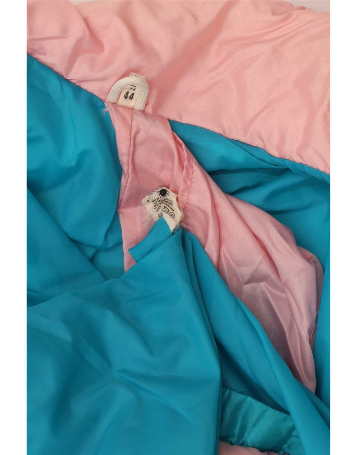 veste coupe-vent femme vintage IT 44 Polyester colorblock bleu moyen