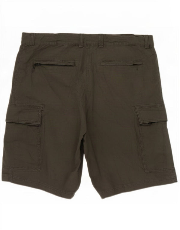 Marks & Spencer Short Cargo Homme W40 XL Kaki Coton