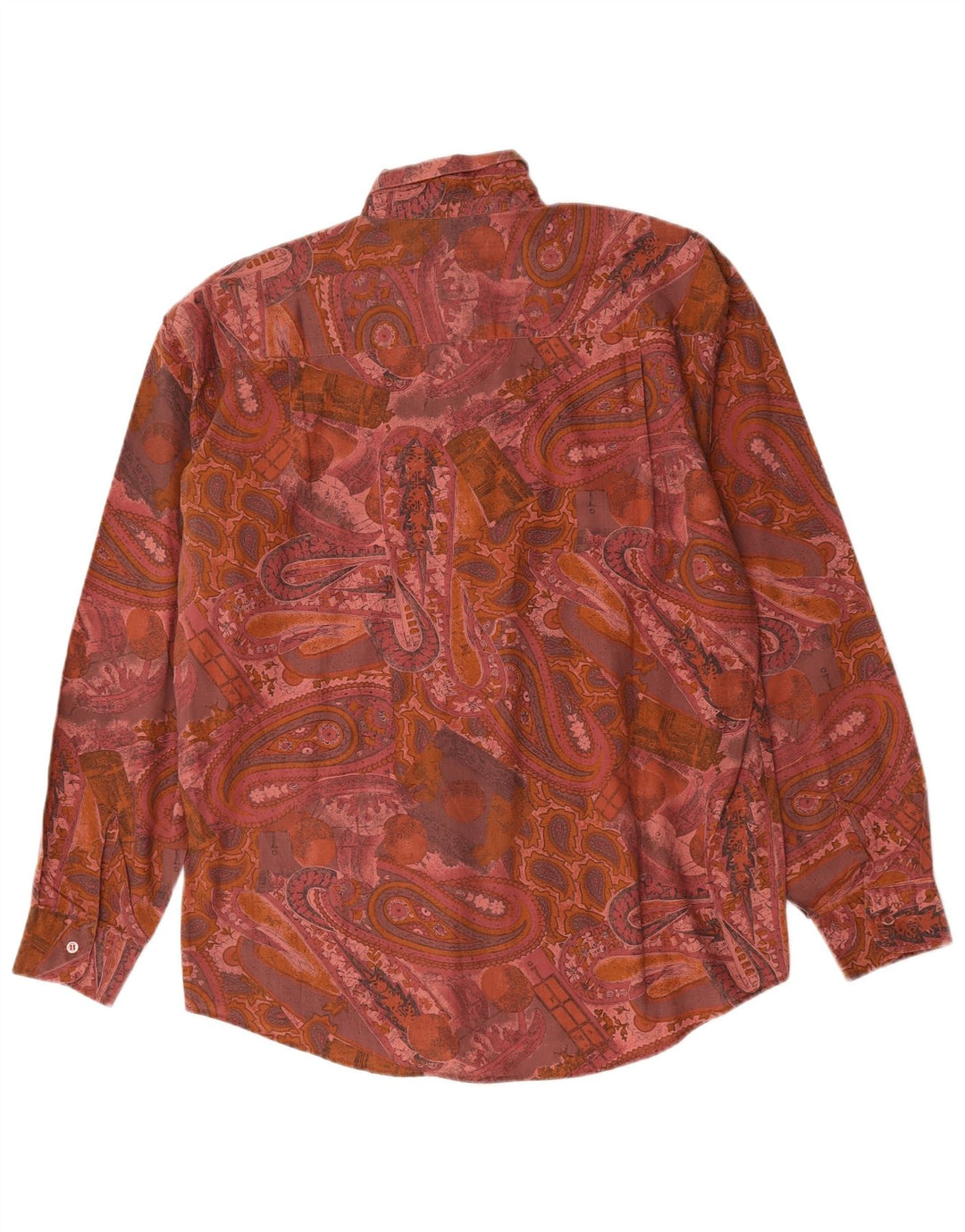 Chemise homme vintage Grand Paisley Rose