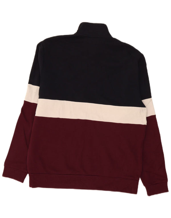 Fred Perry Pull Zippé à Col Zippé Homme Multicolore Colorblock