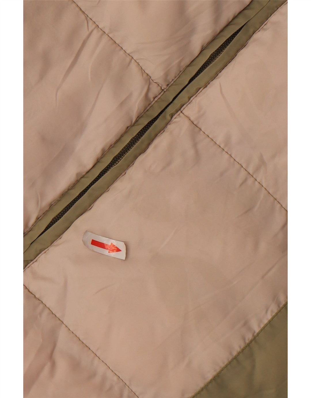 ASICS Gilet rembourré pour femme UK 14 Polyester color block kaki moyen