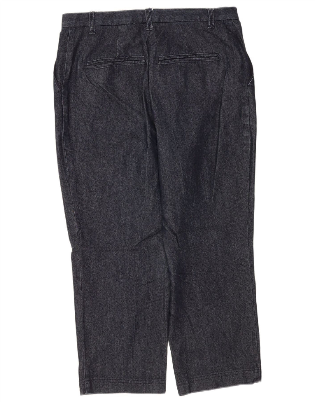 Marks & Spencer Pantalon Capri Femme UK 12 Medium W30 L22 Bleu Marine