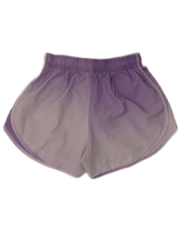 Nike Short de sport Dri Fit pour femme UK 4 XS Violet Colorblock Polyester