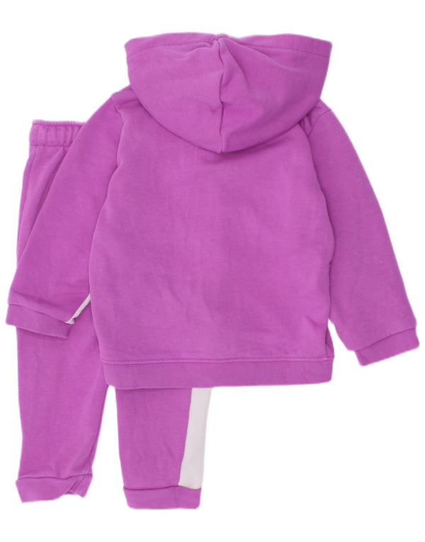 Puma Survêtement complet graphique pour bébé fille 9-12 mois Violet Colourblock