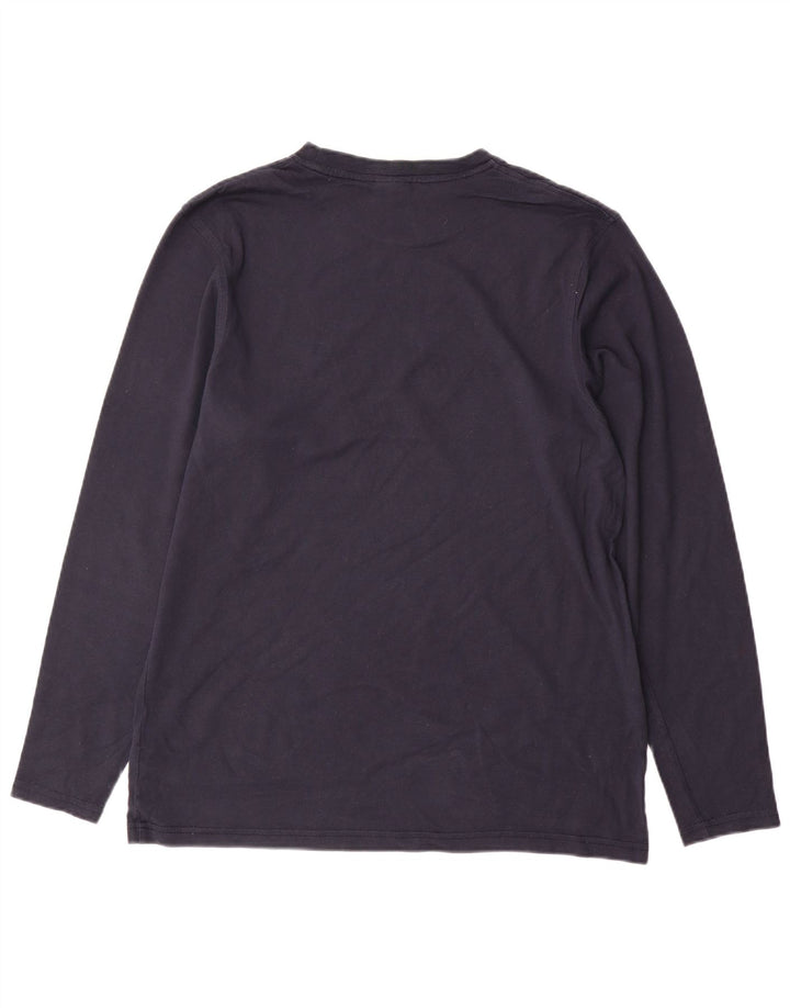 NIKE Haut à manches longues pour homme UK 39/41 Bleu marine moyen Coton