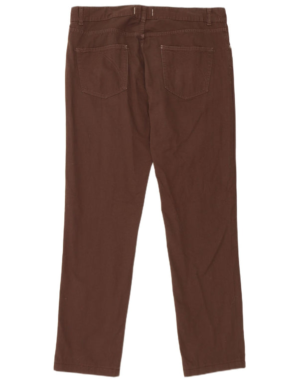 Benetton Pantalon décontracté droit pour homme W36 L32 Marron