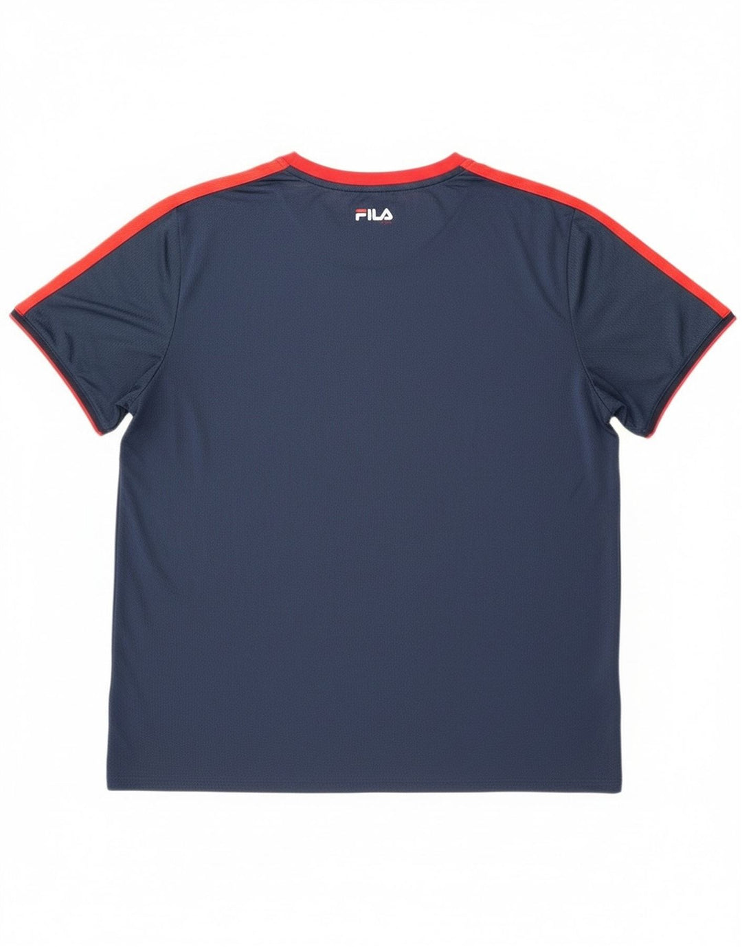 Fila T-Shirt Homme Top 2XL Bleu Marine Colorblock Polyester