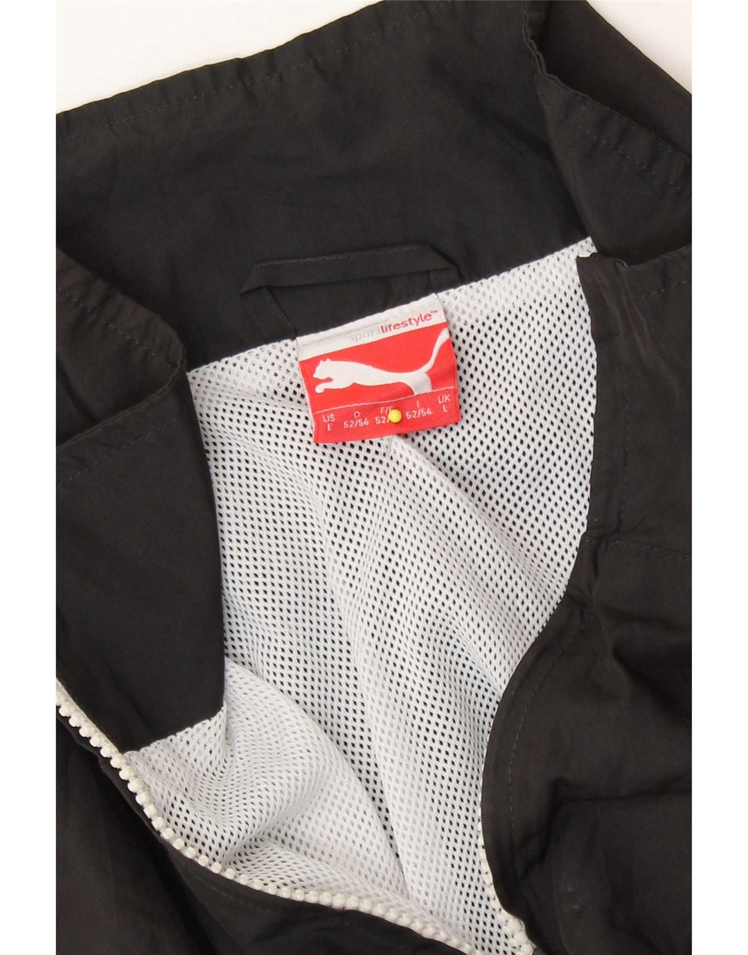 Puma Veste de survêtement pour homme Taille L Noir Colorblock