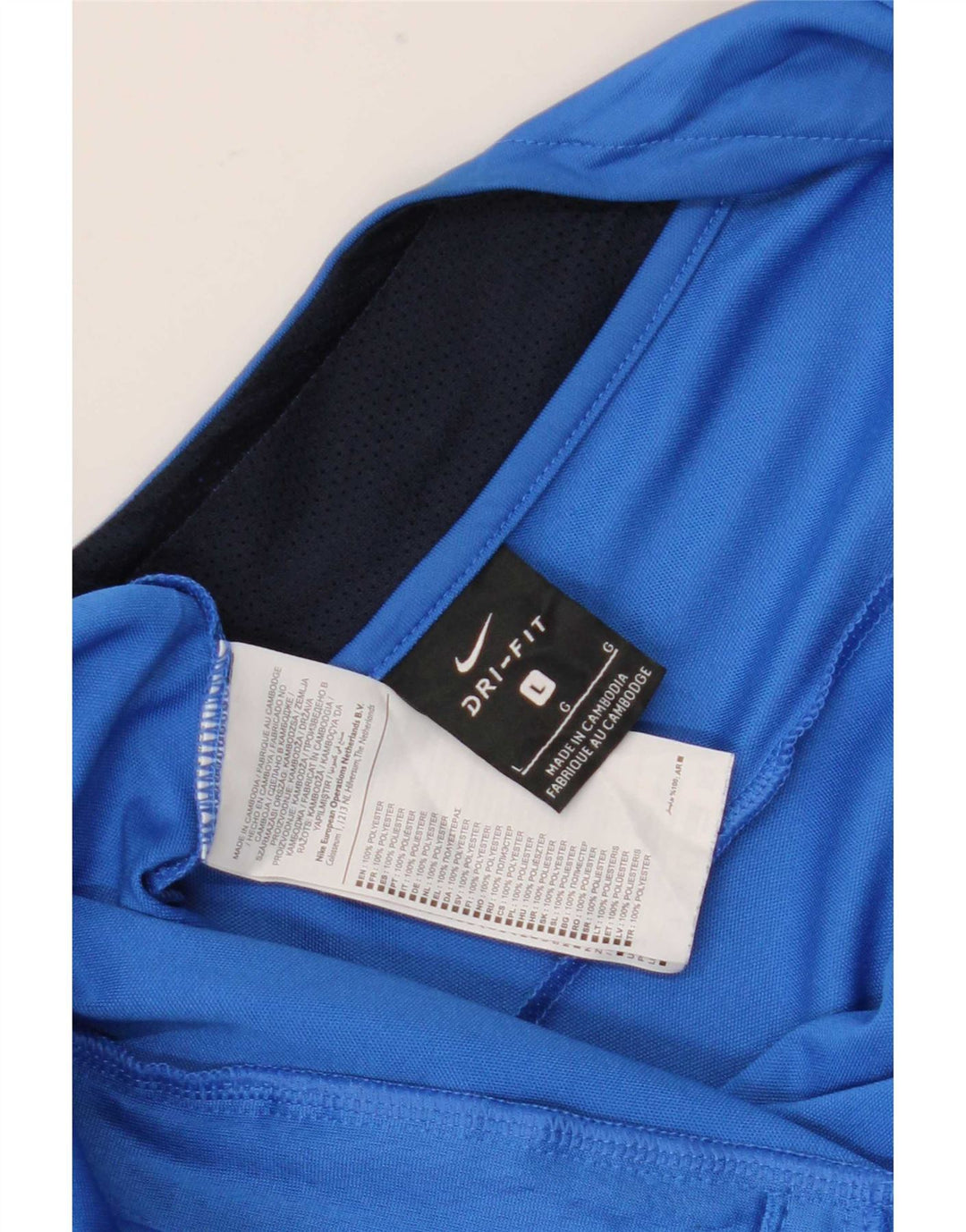 Nike Hommes Dri Fit Survêtement Top Veste Grand Bleu Colorblock Polyester
