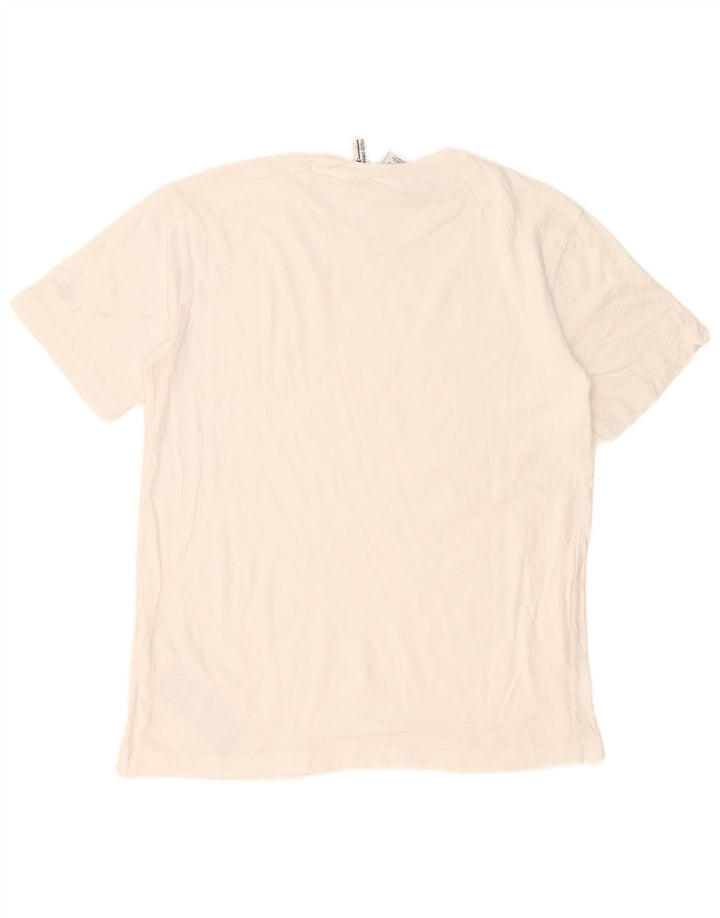 Champion T-Shirt Homme Blanc Moyen Coton