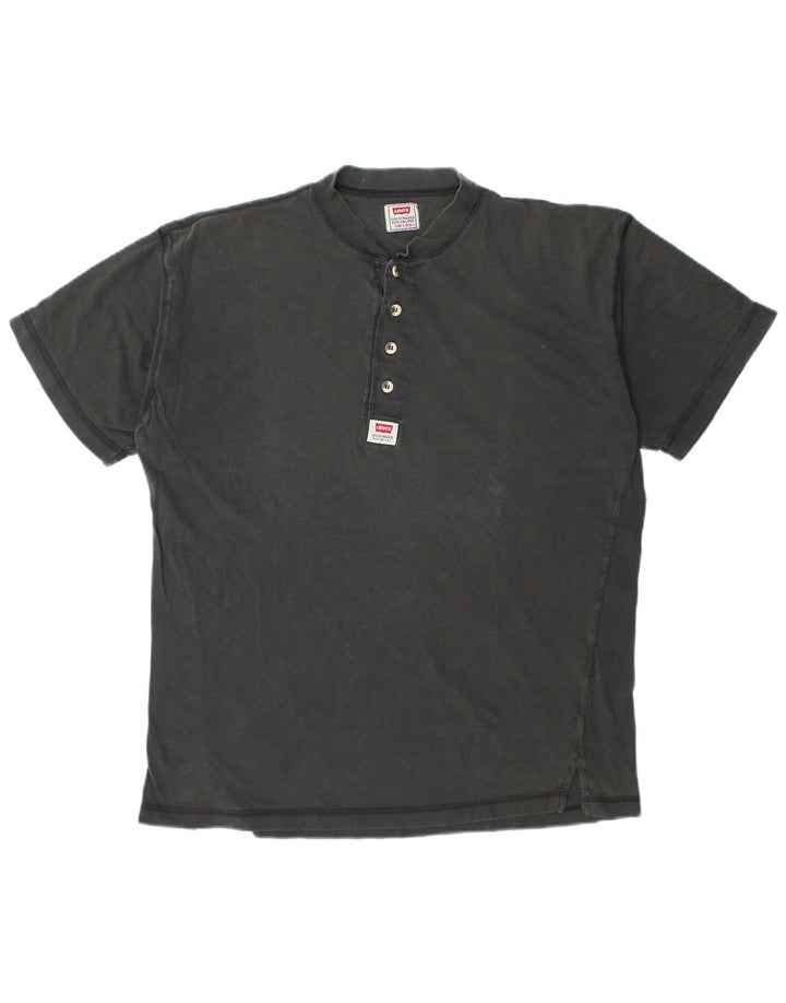 LEVI'S T-Shirt Homme Haut Large Noir Coton