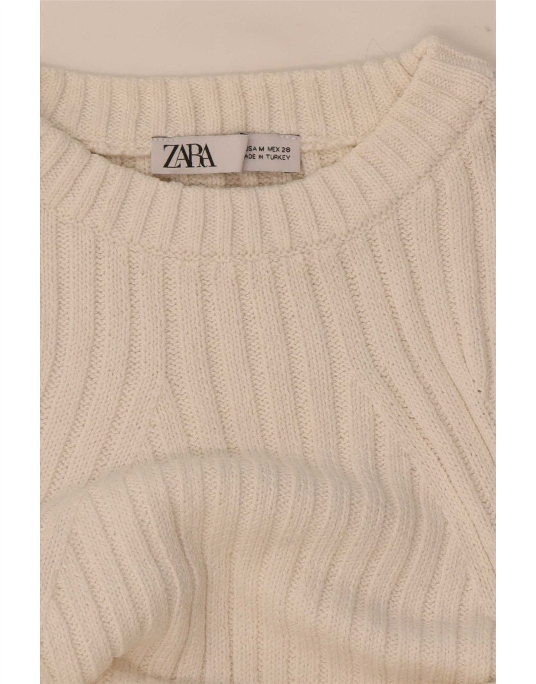 Zara Femme Débardeur UK 14 Moyen Blanc