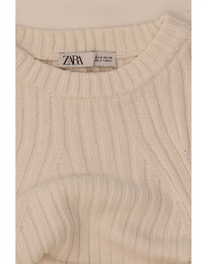 Zara Femme Débardeur UK 14 Moyen Blanc