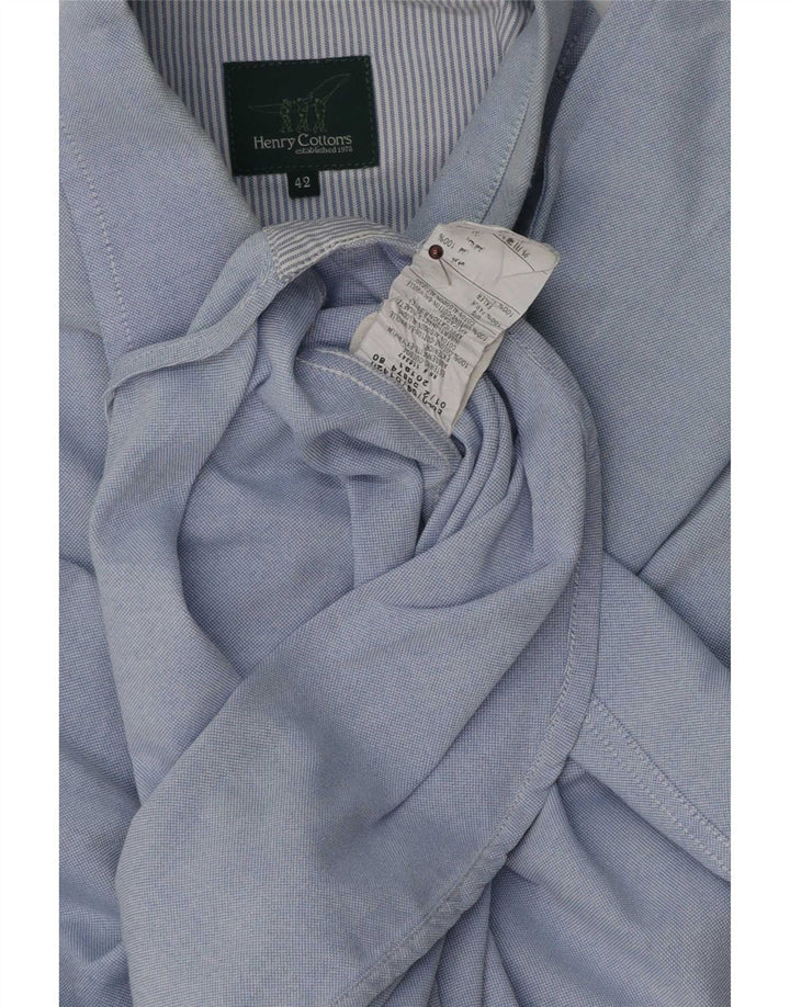 Henry Cottons Chemise Homme Taille 42 Grand Coton Bleu