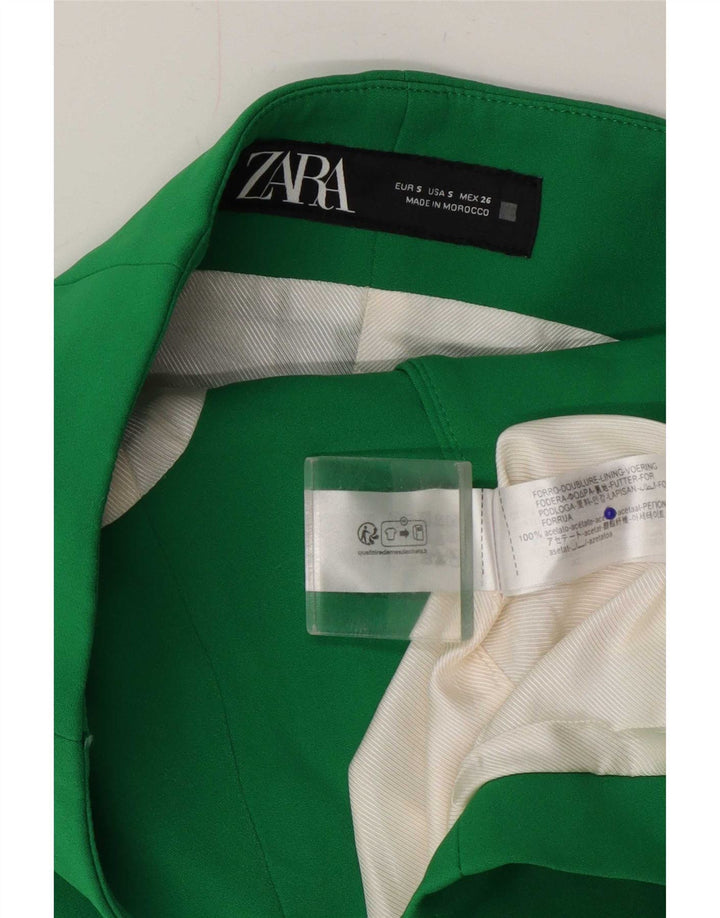 Zara Haut court sans bretelles pour femme UK 10 Petit Vert