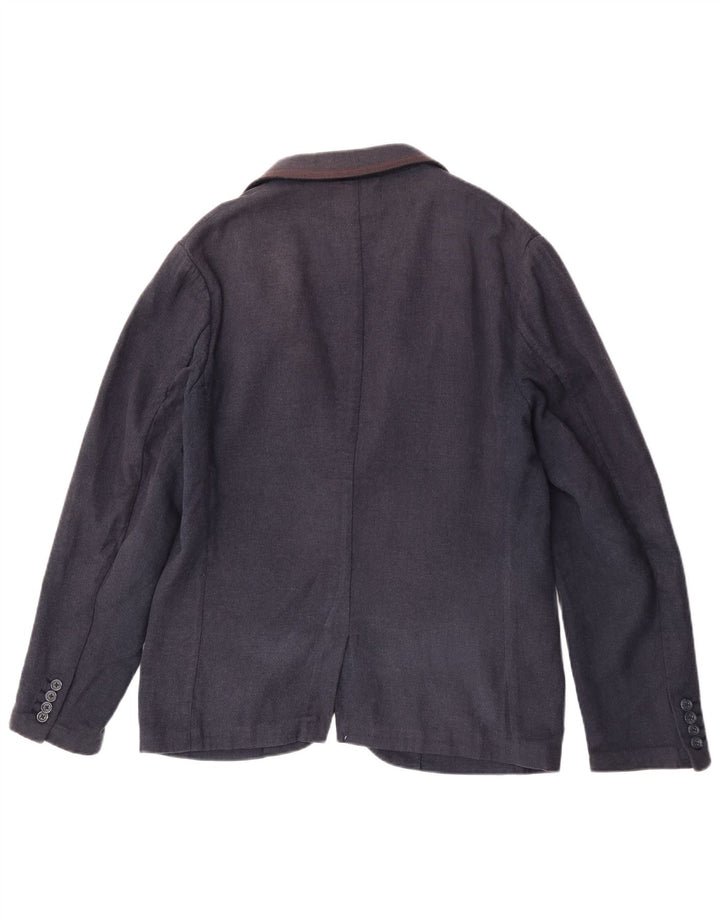 Penguin Veste Blazer 1 Bouton pour Homme UK 40 Large Bleu Marine Coton