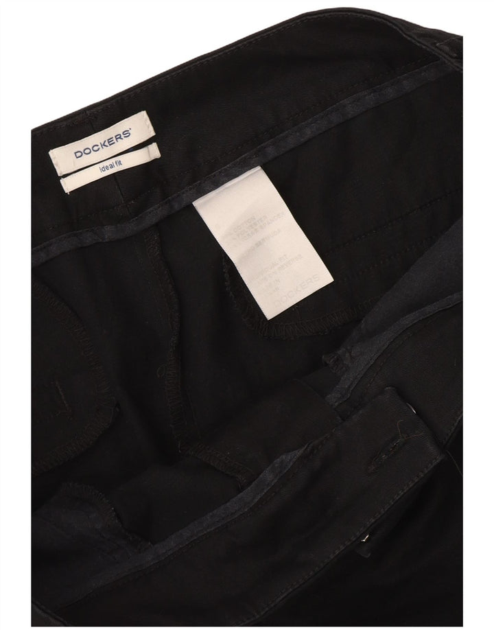 Dockers Short décontracté coupe idéale W32 pour homme en coton noir moyen