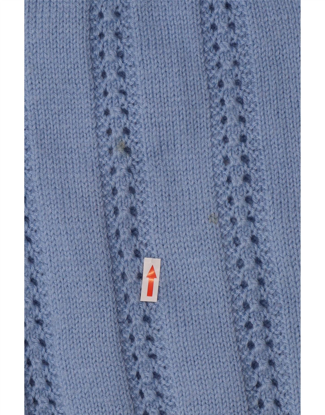 vintage Femmes Roll Neck Jumper Pull UK 14 Grand Bleu