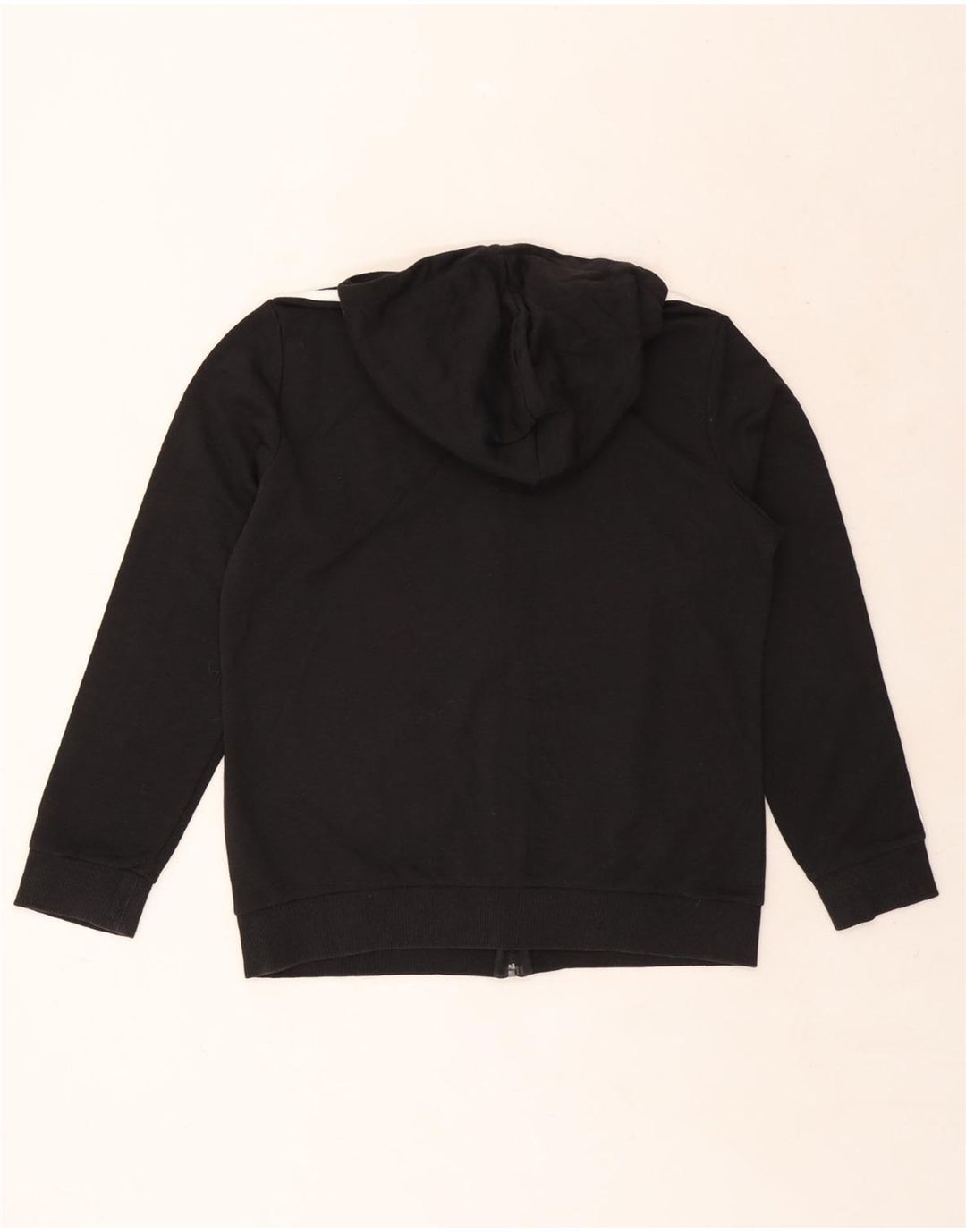 ADIDAS Pull à capuche zippé pour femme UK 16/18 Grand coton noir