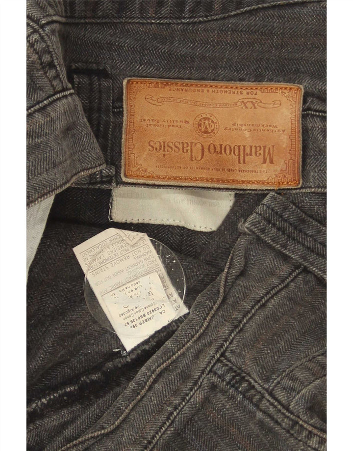 Marlboro Classics Pantalon Chino Droit Homme W33 L31 Gris Chevrons