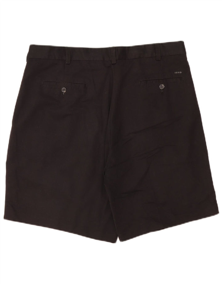 Izod Short Chino Pegged Homme W36 Grand Noir Polyester