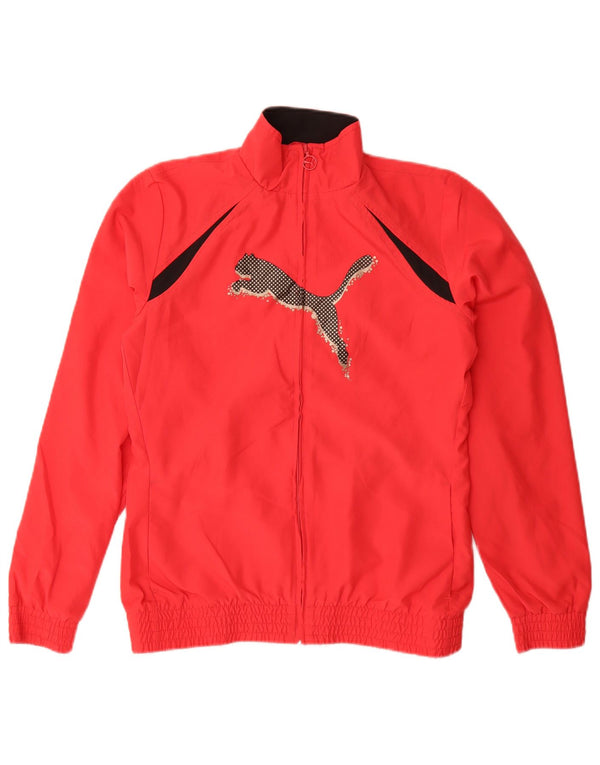 Puma Veste de Survêtement Graphique Garçon 15-16 ans Rouge Colorblock