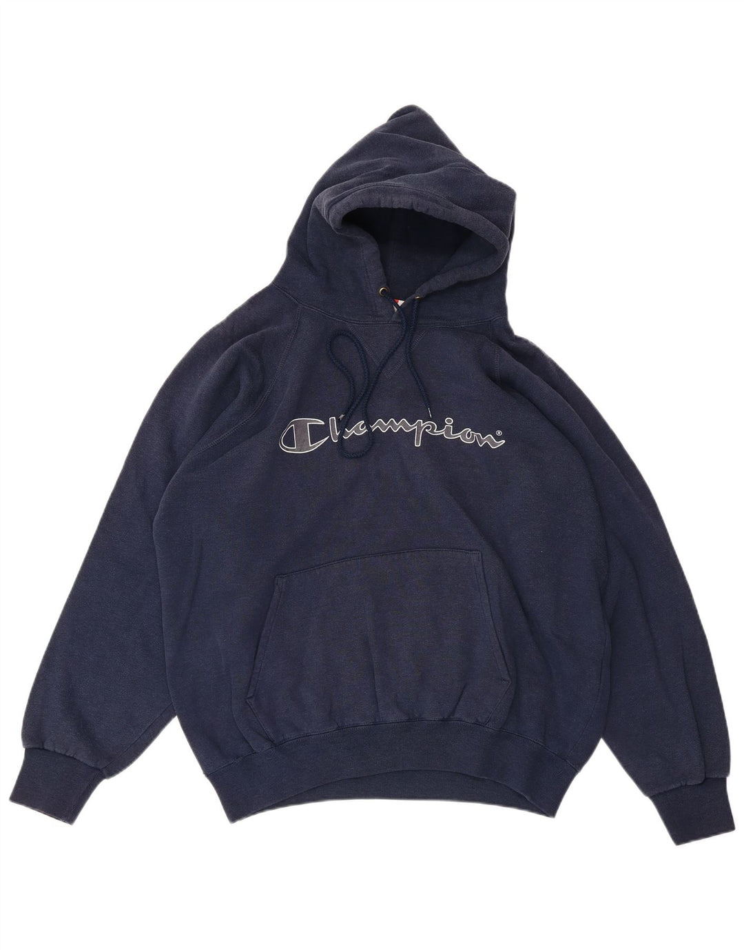Champion Pull à Capuche Graphique Homme Bleu Marine Moyen