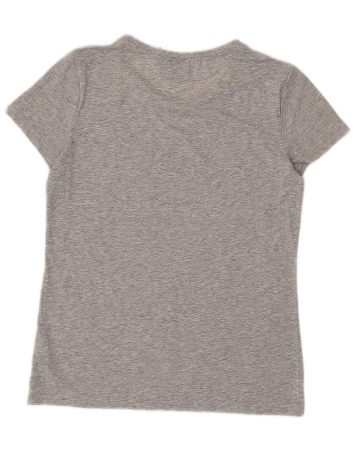 Puma T-shirt graphique pour femme UK 12 Gris moyen Polyester