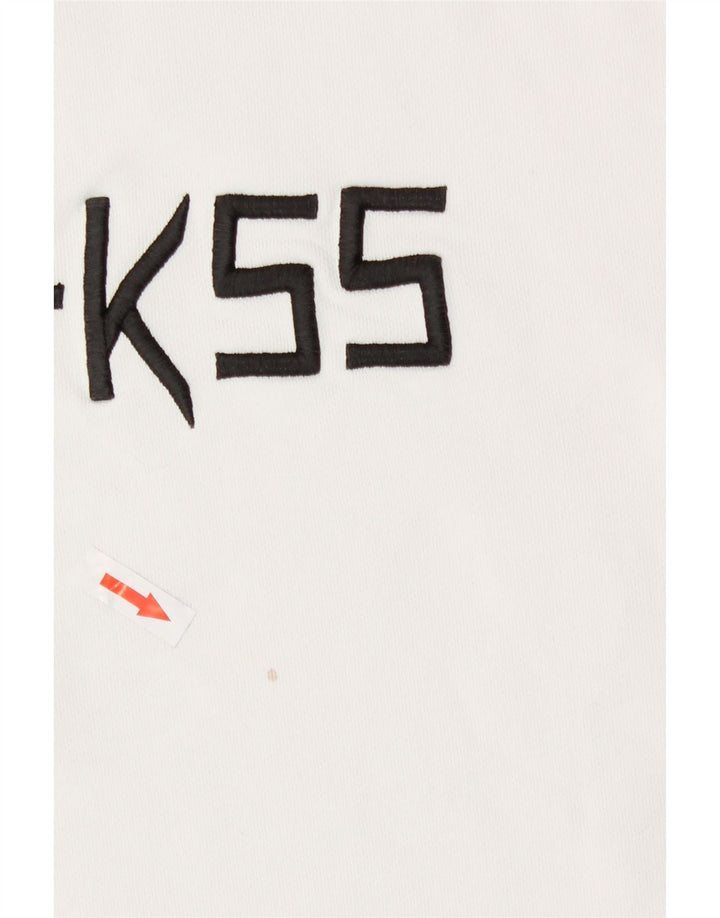 Diesel Sweat-shirt graphique pour homme Petit coton blanc