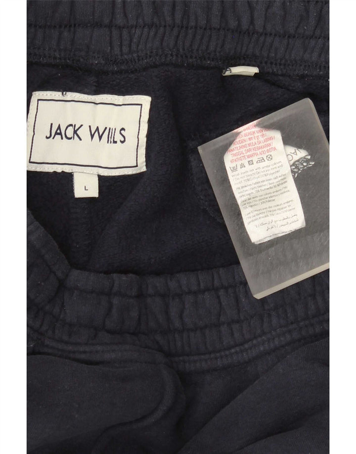 Jack Wills Pantalon de survêtement pour homme en coton bleu marine Large