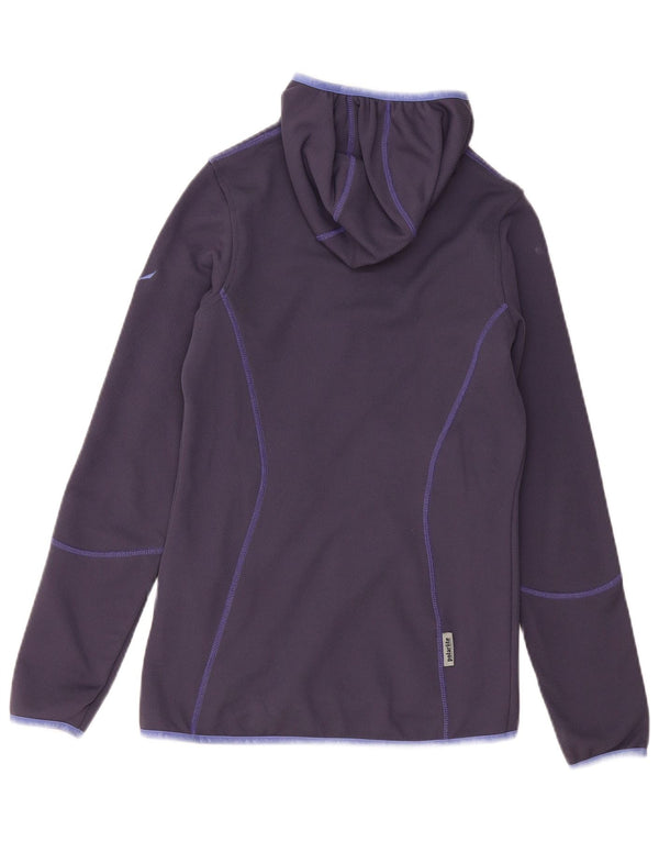 SALEWA Veste de survêtement à capuche Polarlite pour femme UK 8 Small Bleu marine