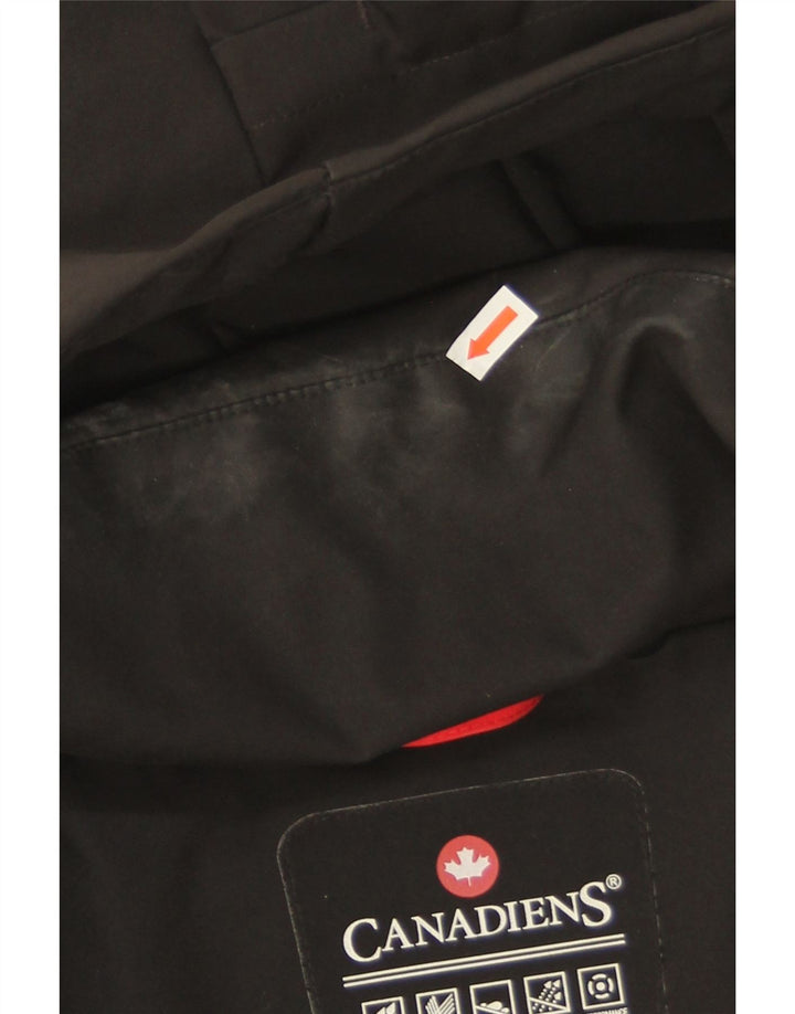 Manteau matelassé à capuche pour hommes Canadiens IT 46 petit polyester noir