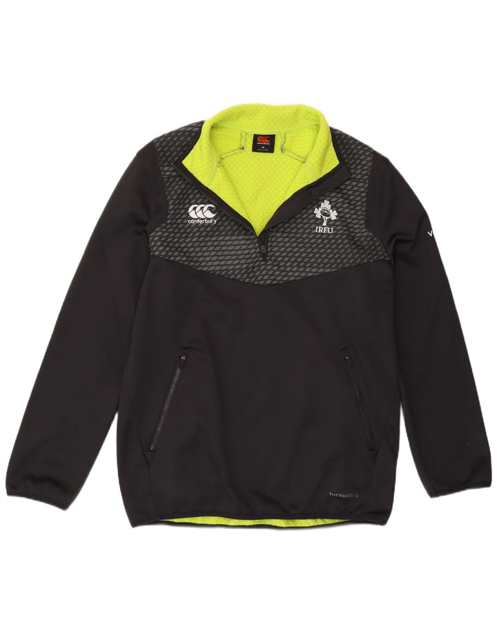 Canterbury Haut de Survêtement IRFU Zip Neck Homme Noir Moyen Polyester